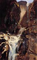 (image for) Handmade oil painting Copy paintings of famous artists John Singer Sargenti's art A Waterfall 1910